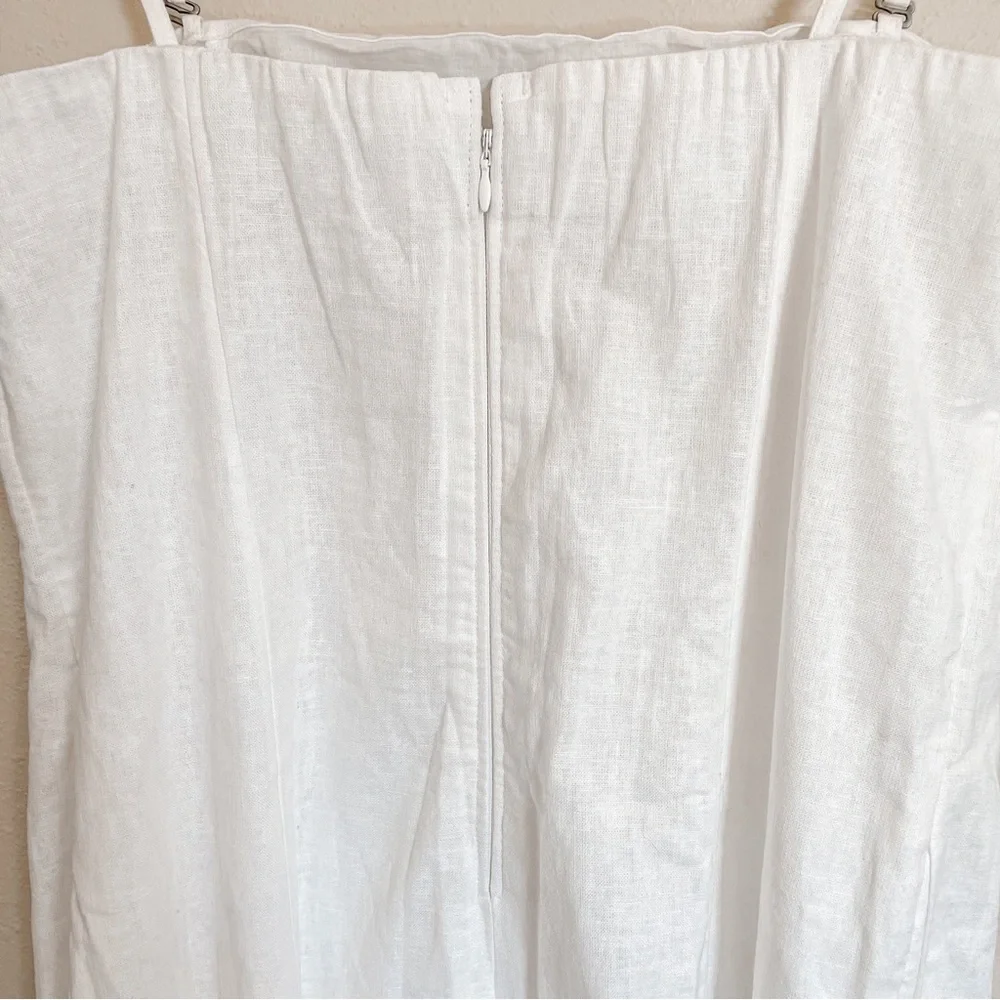 Abercrombie & Fitch White Maxi Slip Dress